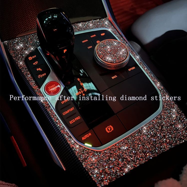 For Audi A4 / A5 / Q5 2pcs Car Air Conditioner Outlet Diamond Decoration Sticker, Air Conditioner Outlet Left Drive, Air Conditioner Outlet Right Drive