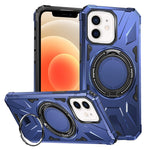 حافظة هاتف مغناطيسية مقاومة للصدمات مع حامل حلقي MagSafe، لهاتف iPhone 12/12 Pro، لهاتف iPhone 12 Pro Max، لهاتف iPhone 11