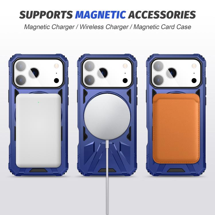 غطاء هاتف مقاوم للصدمات مغناطيسي MagSafe مع حامل حلقي، لأيفون 17 برو ماكس، لأيفون 17 برو، لأيفون 17، لأيفون إير، لأيفون 16 برو ماكس، لأيفون 16 برو