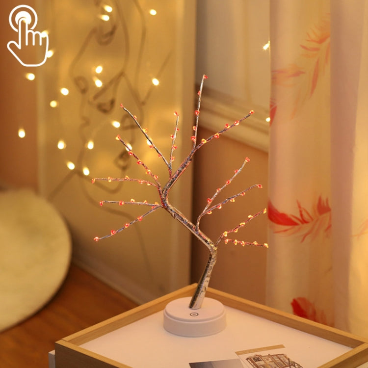 36 LEDs Pearl Tree Copper Wire Table Lamp Creative Decoration Touch Control Night Light (Warm White Light), 36 LEDs Warm White, 36 LEDs Pink Light, 108 LEDs Warm White, 108 LEDs Pink Light, 108 LEDs White Light, 108 LEDs Colorful Light, 48 LEDs Warm Wh...