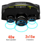 مكبر صوت بلوتوث لاسلكي محمول خارجي بقوة 80 واط HOPESTAR A40، A40