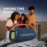 مكبر صوت بلوتوث لاسلكي محمول خارجي بقوة 80 واط HOPESTAR A40، A40