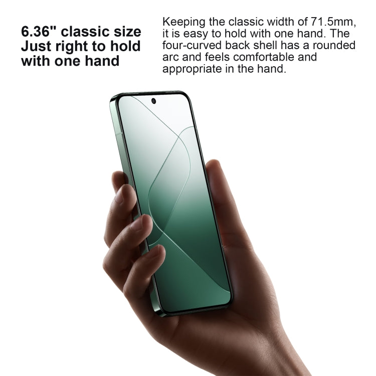 Xiaomi 14، شاشة 6.36 بوصة Xiaomi HyperOS معالج Snapdragon 8 Gen 3 ثماني النواة 4 نانومتر حتى 3.3 جيجاهرتز، NFC، الشبكة: 5G، 12GB+256GB، 16GB+512GB، 16GB+1TB