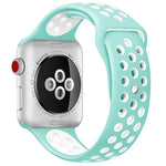 سوار ساعة سيليكون رياضي الإصدار القياسي، لسلسلة Apple Watch 7 مقاس 41 مم / 6 و SE و 5 و 4 مقاس 40 مم / 3 و 2 و 1 مقاس 38 مم، لساعات Apple Watch Ultra 49 مم / السلسلة 8 و 7 مقاس 45 مم / SE 2 و 6 و SE و 5 و 4 مقاس 44 مم / 3 و 2 و 1 مقاس 42 مم