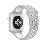 سوار ساعة رياضي من السيليكون الإصدار القياسي، لسلسلة Apple Watch 8&7 مقاس 41مم / SE 2&6&SE&5&4 مقاس 40مم / 3&2&1 مقاس 38مم