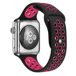 سوار ساعة سيليكون رياضي الإصدار القياسي، لسلسلة Apple Watch 7 مقاس 41 مم / 6 و SE و 5 و 4 مقاس 40 مم / 3 و 2 و 1 مقاس 38 مم، لساعات Apple Watch Ultra 49 مم / السلسلة 8 و 7 مقاس 45 مم / SE 2 و 6 و SE و 5 و 4 مقاس 44 مم / 3 و 2 و 1 مقاس 42 مم