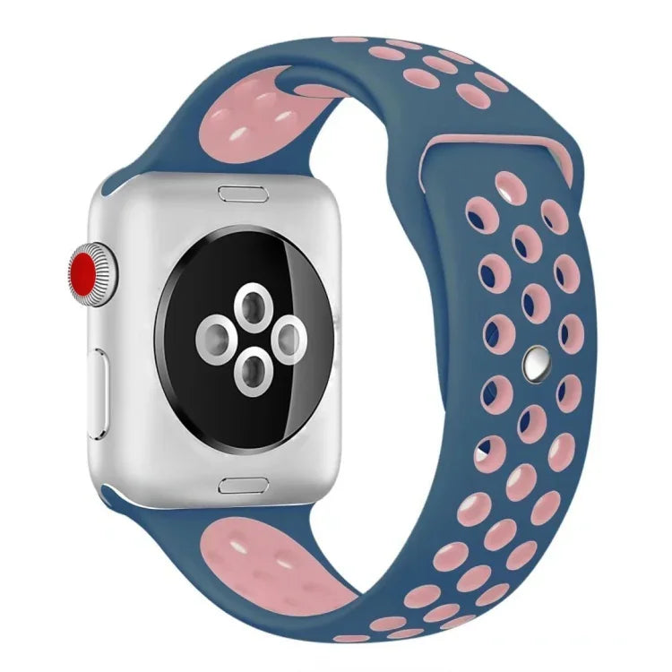 سوار ساعة سيليكون رياضي الإصدار القياسي، لسلسلة Apple Watch 7 مقاس 41 مم / 6 و SE و 5 و 4 مقاس 40 مم / 3 و 2 و 1 مقاس 38 مم، لساعات Apple Watch Ultra 49 مم / السلسلة 8 و 7 مقاس 45 مم / SE 2 و 6 و SE و 5 و 4 مقاس 44 مم / 3 و 2 و 1 مقاس 42 مم