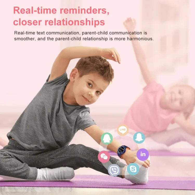 ساعة ذكية للأطفال HT19 بشاشة دائرية 1.2 بوصة بمعيار IP68، تدعم مراقبة النوم