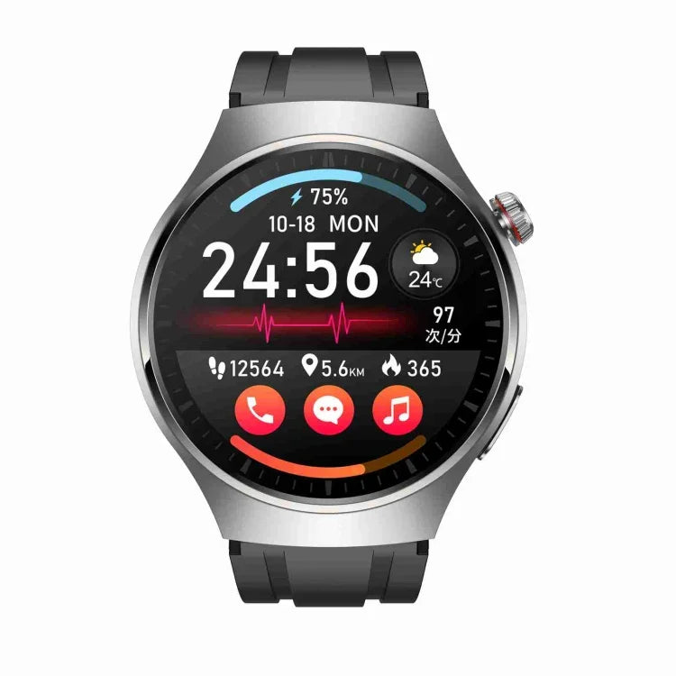 ساعة ذكية MT200 بشاشة AMOLED 1.43 بوصة بمعيار IP67، تدعم المكالمات، تخطيط القلب، قياس درجة حرارة الجسم، مراقبة سكر الدم