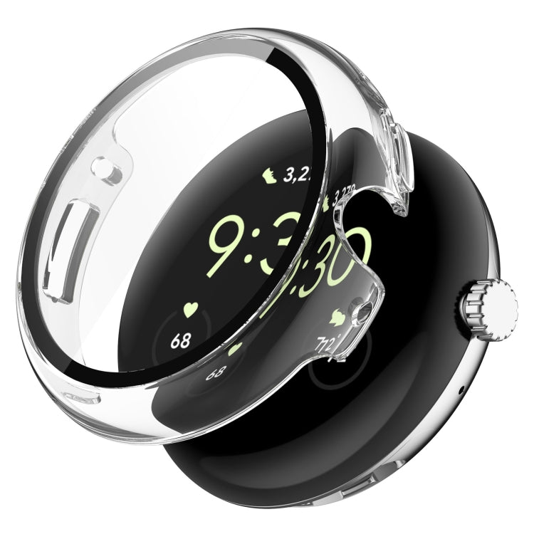 غطاء حماية للساعة مدمج من PC + فيلم مقسى، لـ Google Pixel Watch 2