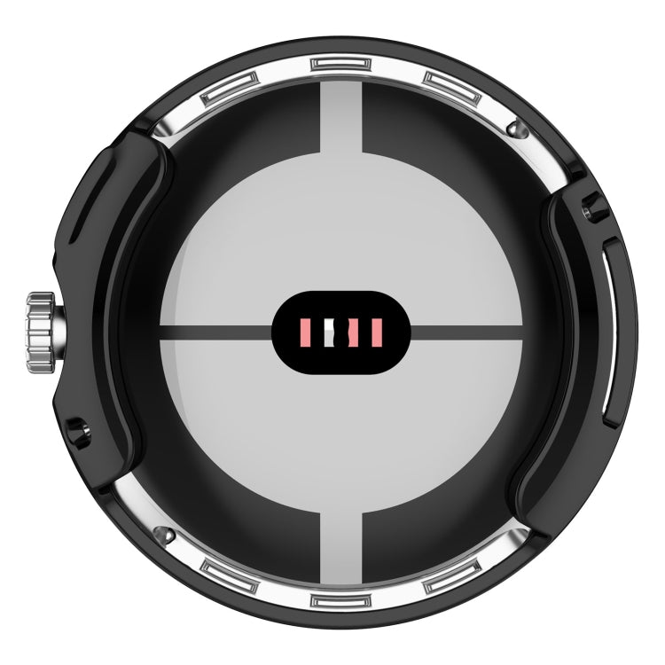 غطاء حماية للساعة من TPU مطلي كهربائياً بتغطية كاملة، لـ Google Pixel Watch 2