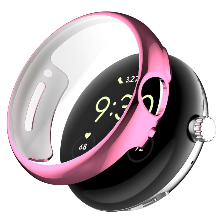 غطاء حماية للساعة من TPU مطلي كهربائياً بتغطية كاملة، لـ Google Pixel Watch 2