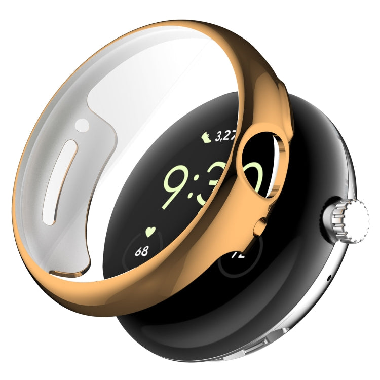 غطاء حماية للساعة من TPU مطلي كهربائياً بتغطية كاملة، لـ Google Pixel Watch 2