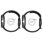 سوار ساعة سيليكون بلون صلب لـ Google Pixel Watch 4 / 3 / 2 / 1 مقاس 41مم، مقاس S، مقاس L