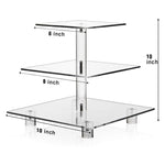 YX063 3 Tier Acrylic Square Cupcake Stand, YX063