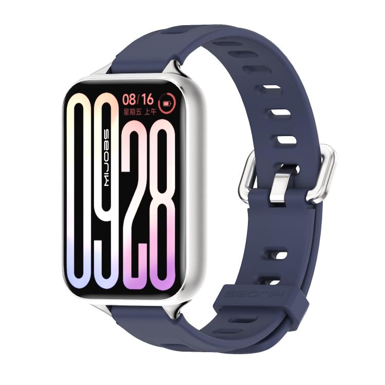 Mijobs Flat Hole Breathable Silicone Watch Band, For Xiaomi Band 10 Pro / Redmi Watch 6 / 5