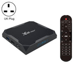 صندوق تلفاز ذكي X96 max+ 4K مع جهاز تحكم عن بعد، أندرويد 9.0، Amlogic S905X3 رباعي النواة Cortex-A55، 2GB+16GB، يدعم LAN، AV، واي فاي 2.4G/5G، USBx2، بطاقة TF، قابس الاتحاد الأوروبي، قابس المملكة المتحدة، قابس أستراليا