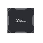 صندوق تلفاز ذكي X96 max+ 4K، أندرويد 9.0، Amlogic S905X3 رباعي النواة Cortex-A55، 4GB+64GB، يدعم LAN، AV، واي فاي 2.4G/5G، USBx2، بطاقة TF، قابس الاتحاد الأوروبي، قابس المملكة المتحدة، قابس أستراليا