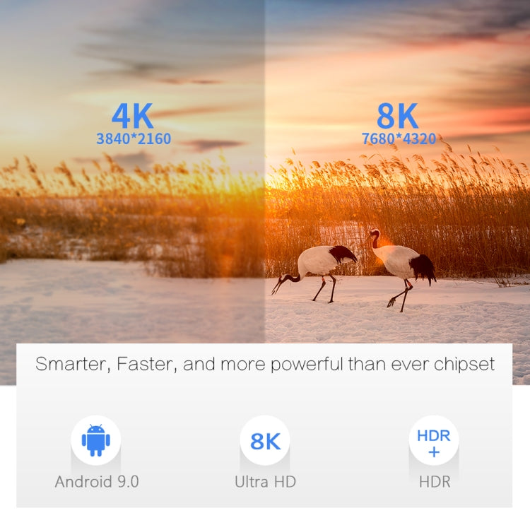 صندوق تلفاز ذكي X96 max+ 4K، أندرويد 9.0، Amlogic S905X3 رباعي النواة Cortex-A55، 4GB+64GB، يدعم LAN، AV، واي فاي 2.4G/5G، USBx2، بطاقة TF، قابس الاتحاد الأوروبي، قابس المملكة المتحدة، قابس أستراليا
