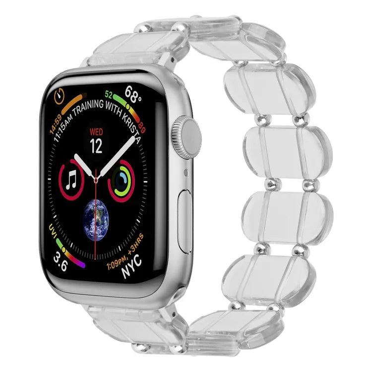 Stretch Resin Watch Band, For Apple Watch SE 40mm, For Apple Watch SE 44mm, For Apple Watch 6 40mm, For Apple Watch Series 6 44mm, For Apple Watch Series 5 44mm, For Apple Watch Series 5 40mm