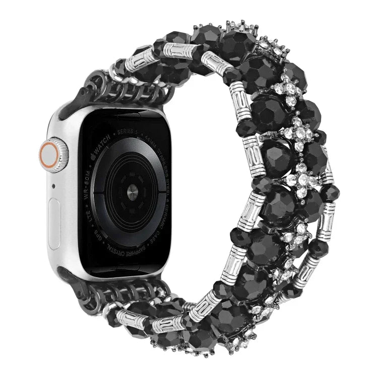 سوار ساعة ماسي خرزي، لسلسلة Apple Watch 5 مقاس 44مم، لسلسلة Apple Watch 5 مقاس 40مم، لسلسلة Apple Watch 4 مقاس 44مم، لسلسلة Apple Watch 4 مقاس 40مم، لسلسلة Apple Watch 3 مقاس 38مم، لسلسلة Apple Watch 3 مقاس 42مم، لسلسلة Apple Watch 2 مقاس 42مم