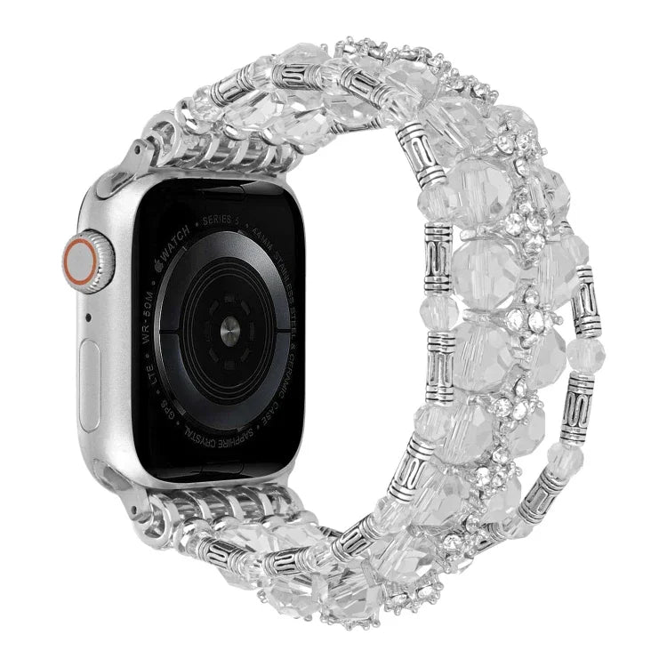 سوار ساعة ماسي خرزي، لسلسلة Apple Watch 5 مقاس 44مم، لسلسلة Apple Watch 5 مقاس 40مم، لسلسلة Apple Watch 4 مقاس 44مم، لسلسلة Apple Watch 4 مقاس 40مم، لسلسلة Apple Watch 3 مقاس 38مم، لسلسلة Apple Watch 3 مقاس 42مم، لسلسلة Apple Watch 2 مقاس 42مم
