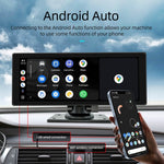 B5303R 10.26 inch Portable Car MP5 Player Built-in Driving Recorder Support CarPlay / Android Auto, with 64GB Memory Card, B5303R