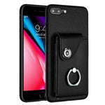 حافظة هاتف مع حامل حلقة وحقيبة بطاقات Organ، لهواتف iPhone 8 Plus / 7 Plus