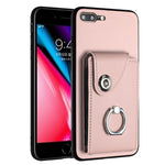 حافظة هاتف مع حامل حلقة وحقيبة بطاقات Organ، لهواتف iPhone 8 Plus / 7 Plus