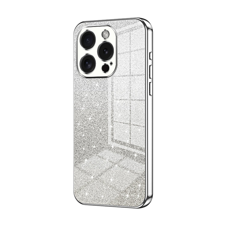 Gradient Glitter Powder Electroplated Phone Case, For iPhone 16 Pro, For iPhone 16 Plus, For iPhone 16, For iPhone 15 Pro Max, For iPhone 15 Pro, For iPhone 15 Plus