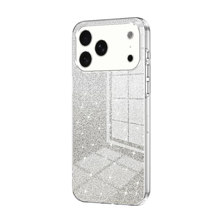 حافظة هاتف مطلية بالكهرباء مع مسحوق براق متدرج، لهواتف iPhone 17e / 16e، iPhone 17 Pro Max، iPhone 17 Pro، iPhone 17، iPhone Air، iPhone 16 Pro Max