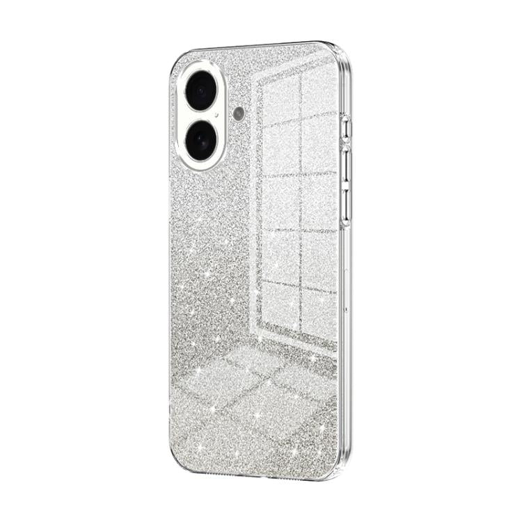 حافظة هاتف مطلية بالكهرباء مع مسحوق براق متدرج، لهواتف iPhone 17e / 16e، iPhone 17 Pro Max، iPhone 17 Pro، iPhone 17، iPhone Air، iPhone 16 Pro Max