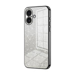 حافظة هاتف مطلية بالكهرباء مع مسحوق براق متدرج، لهواتف iPhone 17e / 16e، iPhone 17 Pro Max، iPhone 17 Pro، iPhone 17، iPhone Air، iPhone 16 Pro Max