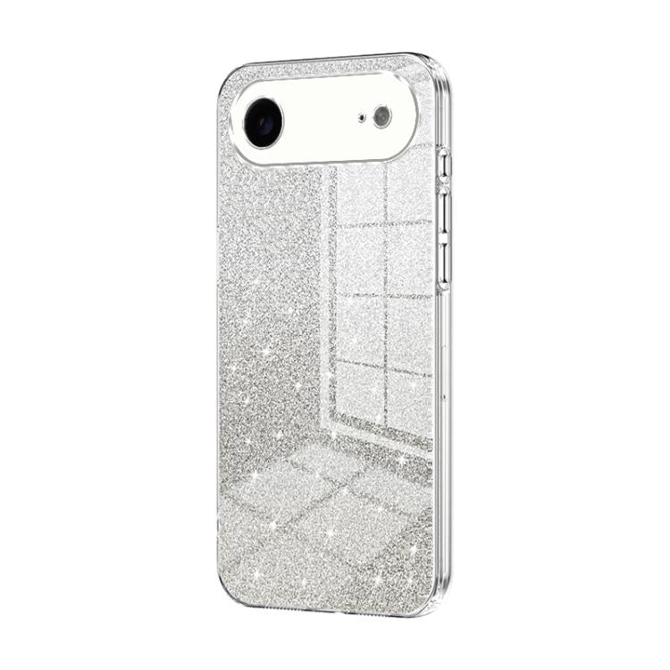 حافظة هاتف مطلية بالكهرباء مع مسحوق براق متدرج، لهواتف iPhone 17e / 16e، iPhone 17 Pro Max، iPhone 17 Pro، iPhone 17، iPhone Air، iPhone 16 Pro Max