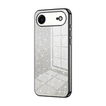 حافظة هاتف مطلية بالكهرباء مع مسحوق براق متدرج، لهواتف iPhone 17e / 16e، iPhone 17 Pro Max، iPhone 17 Pro، iPhone 17، iPhone Air، iPhone 16 Pro Max
