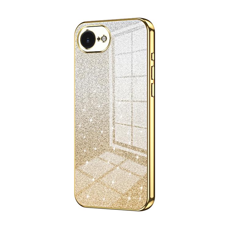 حافظة هاتف مطلية بالكهرباء مع مسحوق براق متدرج، لهواتف iPhone 17e / 16e، iPhone 17 Pro Max، iPhone 17 Pro، iPhone 17، iPhone Air، iPhone 16 Pro Max