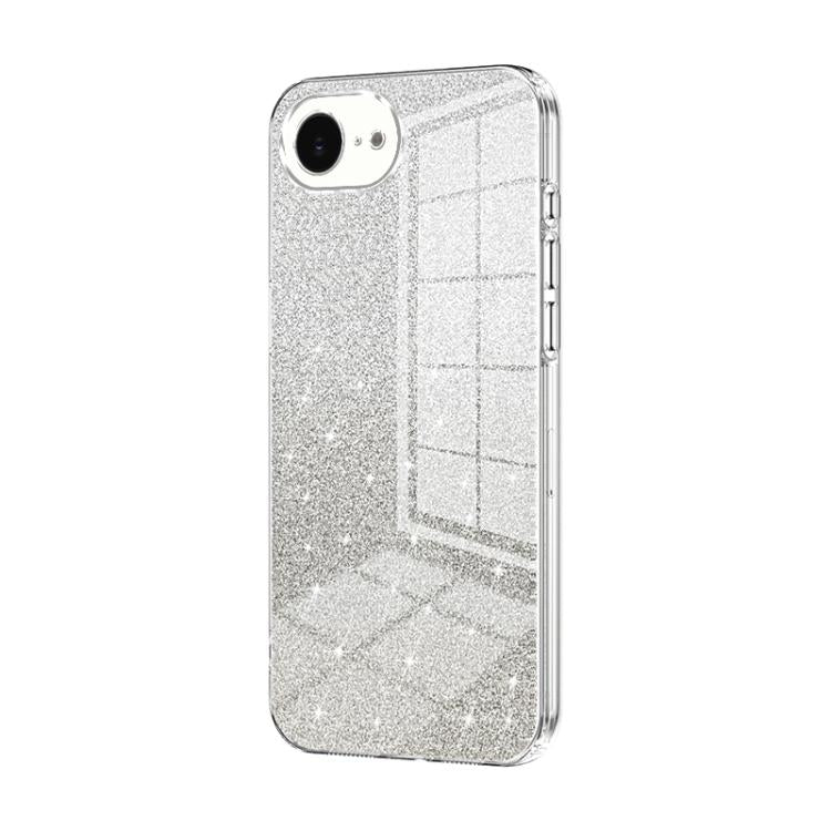 حافظة هاتف مطلية بالكهرباء مع مسحوق براق متدرج، لهواتف iPhone 17e / 16e، iPhone 17 Pro Max، iPhone 17 Pro، iPhone 17، iPhone Air، iPhone 16 Pro Max