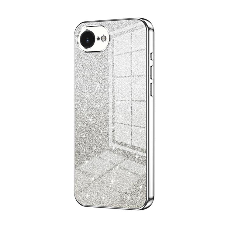 حافظة هاتف مطلية بالكهرباء مع مسحوق براق متدرج، لهواتف iPhone 17e / 16e، iPhone 17 Pro Max، iPhone 17 Pro، iPhone 17، iPhone Air، iPhone 16 Pro Max