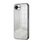 حافظة هاتف مطلية بالكهرباء مع مسحوق براق متدرج، لهواتف iPhone 17e / 16e، iPhone 17 Pro Max، iPhone 17 Pro، iPhone 17، iPhone Air، iPhone 16 Pro Max