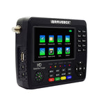 جهاز قياس إشارة الأقمار الصناعية الرقمي iBRAVEBOX V10 Finder Max بشاشة 4.3 بوصة، يدعم DVB-S/S2/S2X، قابس الاتحاد الأوروبي، الولايات المتحدة، المملكة المتحدة، أستراليا