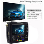 جهاز قياس إشارة الأقمار الصناعية الرقمي iBRAVEBOX V10 Finder Max+ بشاشة 4.3 بوصة، يدعم DVB-S/S2/S2X AHD، قابس الاتحاد الأوروبي، الولايات المتحدة، المملكة المتحدة، أستراليا