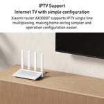 راوتر شاومي أصلي AX3000T ثنائي النطاق 2.4GHz/5GHz مع معالج 1.3GHz يدعم اتصال NFC، قابس الولايات المتحدة، AX3000T