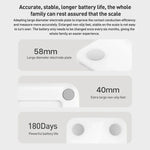 ميزان دهون الجسم الذكي الأصلي من شاومي ميجيا S400، بلوتوث 5.0، شاشة LED، قياس بتردد مزدوج، ميزان دهون الجسم S400