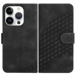 غطاء هاتف جلدي منقوش برأس فيل مع حبل معلق، لهواتف iPhone 16 Pro، iPhone 16 Plus، iPhone 16، iPhone 15 Pro Max، iPhone 15 Pro، iPhone 15 Plus