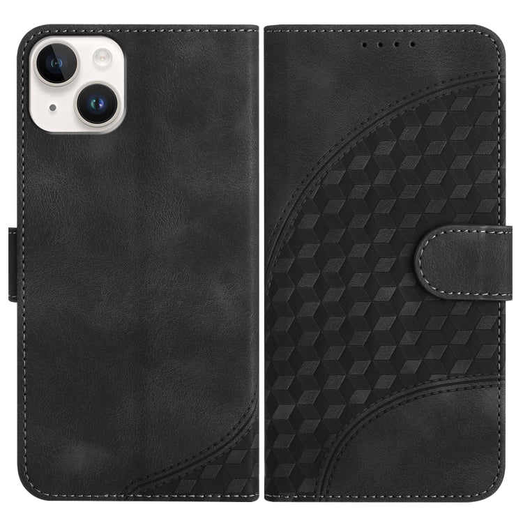 غطاء هاتف جلدي منقوش برأس فيل مع حبل معلق، لهواتف iPhone 16 Pro، iPhone 16 Plus، iPhone 16، iPhone 15 Pro Max، iPhone 15 Pro، iPhone 15 Plus