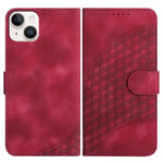 غطاء هاتف جلدي منقوش برأس فيل مع حبل معلق، لهواتف iPhone 16 Pro، iPhone 16 Plus، iPhone 16، iPhone 15 Pro Max، iPhone 15 Pro، iPhone 15 Plus