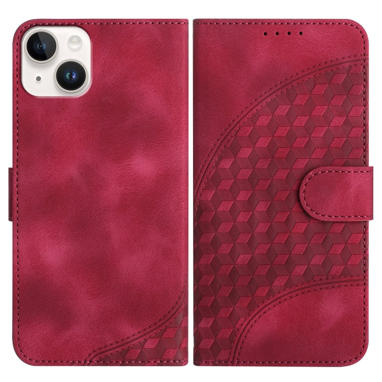 غطاء هاتف جلدي منقوش برأس فيل مع حبل معلق، لهواتف iPhone 16 Pro، iPhone 16 Plus، iPhone 16، iPhone 15 Pro Max، iPhone 15 Pro، iPhone 15 Plus