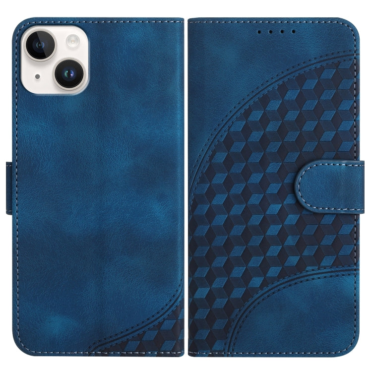 غطاء هاتف جلدي منقوش برأس فيل مع حبل معلق، لهواتف iPhone 16 Pro، iPhone 16 Plus، iPhone 16، iPhone 15 Pro Max، iPhone 15 Pro، iPhone 15 Plus