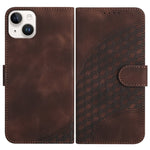 غطاء هاتف جلدي منقوش برأس فيل مع حبل معلق، لهواتف iPhone 16 Pro، iPhone 16 Plus، iPhone 16، iPhone 15 Pro Max، iPhone 15 Pro، iPhone 15 Plus