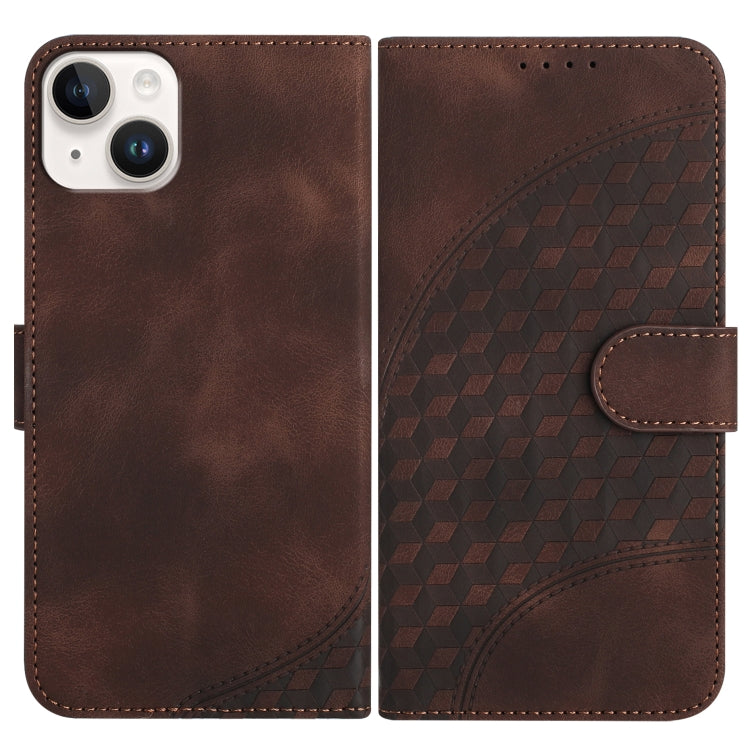 غطاء هاتف جلدي منقوش برأس فيل مع حبل معلق، لهواتف iPhone 16 Pro، iPhone 16 Plus، iPhone 16، iPhone 15 Pro Max، iPhone 15 Pro، iPhone 15 Plus